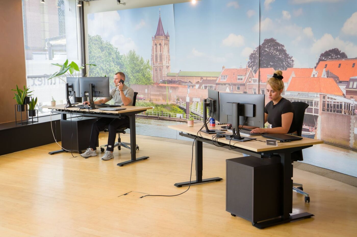 collega's aan het werk